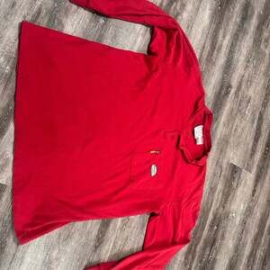 Rasco FR Men's Red Long Sleeve Henley T-Shirt FR0101RD